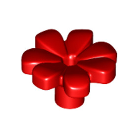 Piros Virág, 7 Szirommal, Középen Átszúrva