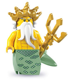 LEGO Minifigura 7. sorozat - Óceánkirály - kiegészítő nélkül