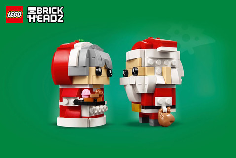 Meglepetés: újra itt az ajándék LEGO® BrickHeadz Télapó és Télanyó készlet!