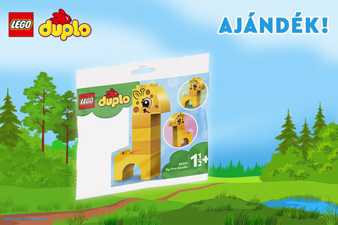 LEGO® DUPLO® vásárlása mellé most ajándék DUPLO® zsiráf járhat! 