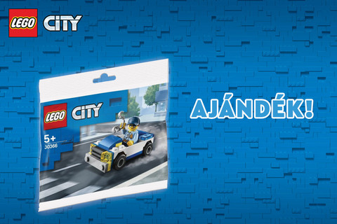 Ajándék LEGO® City Rendőrautó polybag járhat vásárlásod mellé!