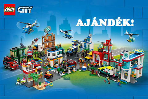 Ajándék LEGO® City tárolózsák járhat vásárlásod mellé!