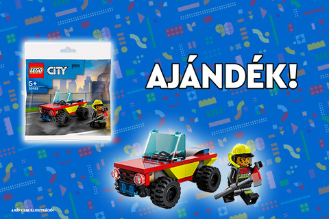 Ajándék LEGO® City Tűzoltó járőrkocsi polybag járhat vásárlásod mellé!