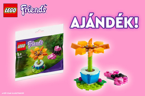 Ajándék LEGO® Friends Kerti virág és pillangó polybag járhat vásárlásod mellé! 