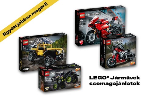 LEGO® Járművek: csomagajánlatok most szuper áron!