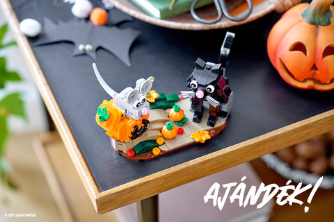 Ajándék LEGO® Halloweeni macska és egér készlet járhat vásárlásod mellé!
