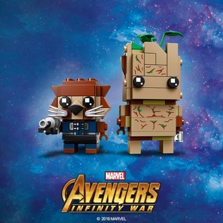 Újabb BrickHeadz jön: LEGO® 41626 – Groot és Mordály a Végtelen háborúból