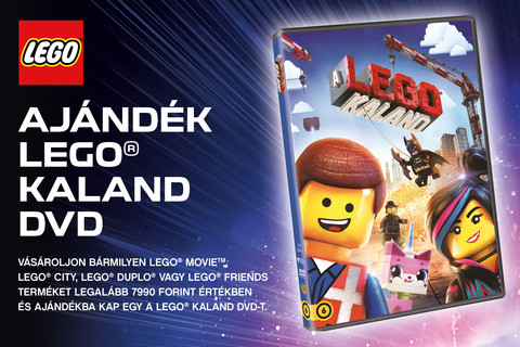 Vásárlásodhoz most LEGO®-Kaland DVD-t kaphatsz! 
