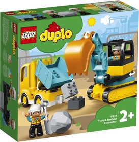 LEGO® DUPLO® 10931 - Teherautó és lánctalpas exkavátor