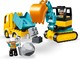 LEGO® DUPLO® 10931 - Teherautó és lánctalpas exkavátor