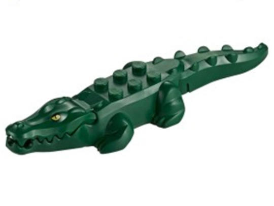 LEGO® Alkatrészek (Pick a Brick) 18904c02 - Sötétzöld Új Típusú Krokodil