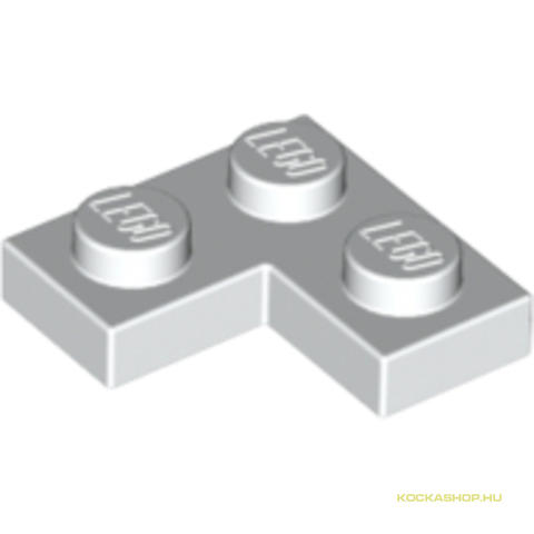 LEGO® Alkatrészek (Pick a Brick) 242001 - Fehér 1X2X2 Lapos Sarokelem