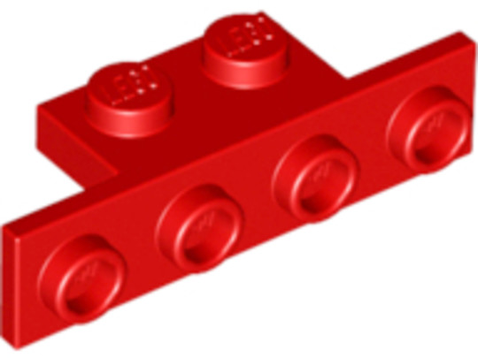 LEGO® Alkatrészek (Pick a Brick) 243621 - Piros 1x2-1x4 Sarokelem