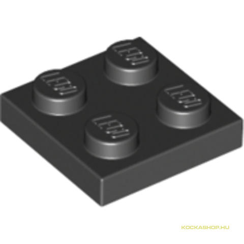 LEGO® Alkatrészek (Pick a Brick) 302226 - Fekete 2X2 Lapos Elem