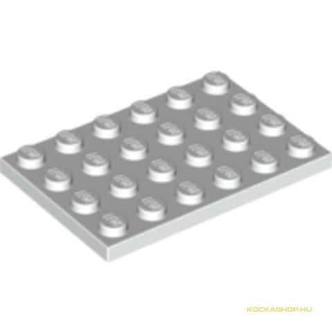 LEGO® Alkatrészek (Pick a Brick) 303201 - Fehér 4X6 Lapos Elem