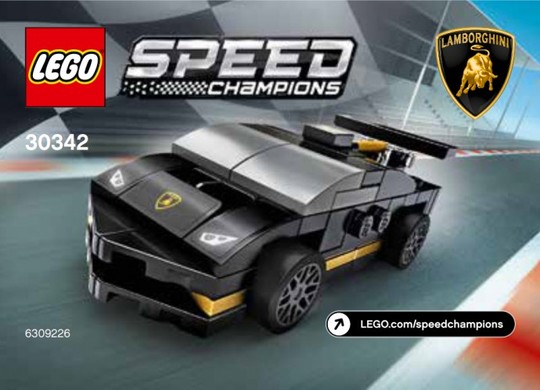 LEGO® Speed Champions 30342 - Lamborghini Huracán Super Trofeo EVO