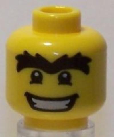 LEGO® Alkatrészek (Pick a Brick) 3626bpb0438 - vidám ember fej, óriás szemöldökkel