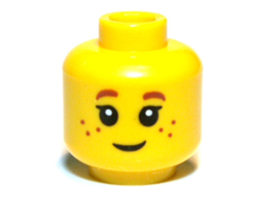 LEGO® Alkatrészek (Pick a Brick) 3626bpb0690 - Sárga Minifigura Fej Szeplős, Mosolygós Arccal