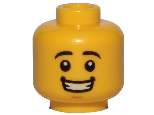 LEGO® Alkatrészek (Pick a Brick) 3626cpb1569 - Sárga Minifigura Fej - Széles Mosollyal
