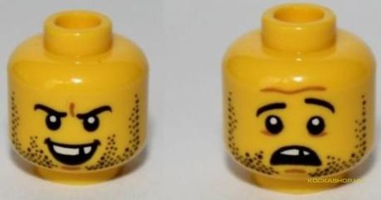 LEGO® Alkatrészek (Pick a Brick) 3626cpb996 - Sárga Minifig fej tört foggal