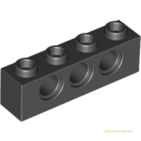 LEGO® Alkatrészek (Pick a Brick) 370126 - Fekete 1X4 Elem Oldalán 3 Lyukkal