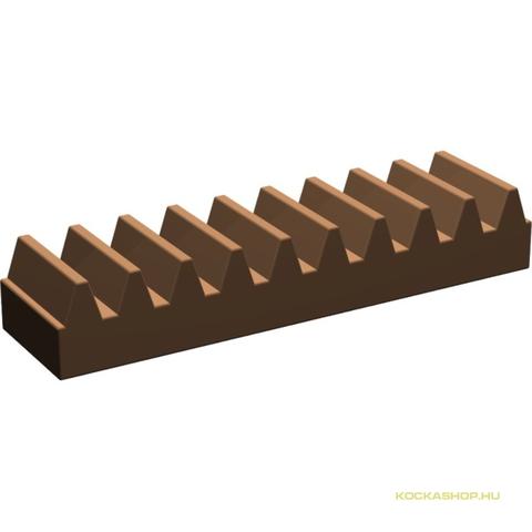 LEGO® Alkatrészek (Pick a Brick) 374325 - Barna Technic 1X4 Fogasléc
