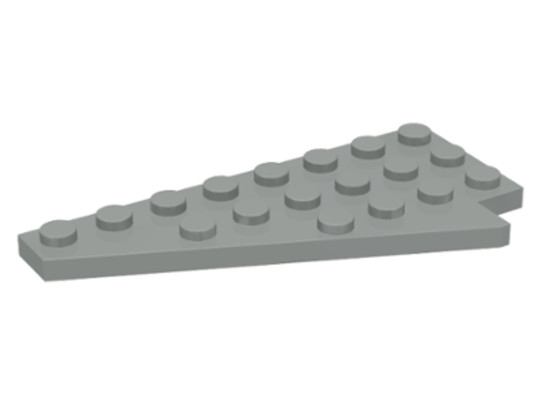 LEGO® Alkatrészek (Pick a Brick) 393309 - Világosszürke 4x8 Bal Szárny