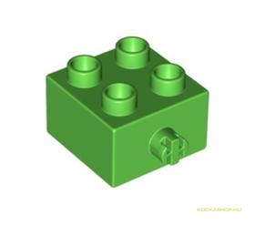 Zöld DUPLO 2x2 kocka csatlakozóval