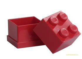 Tároló mini doboz 2x2 piros