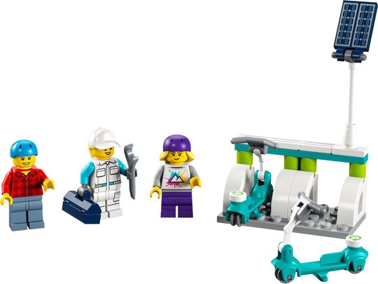 LEGO® City 40526 - Elektromos robogók és töltőpont