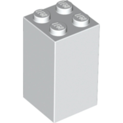 LEGO® Alkatrészek (Pick a Brick) 4109791 - Fehér 2x2x3 Elem