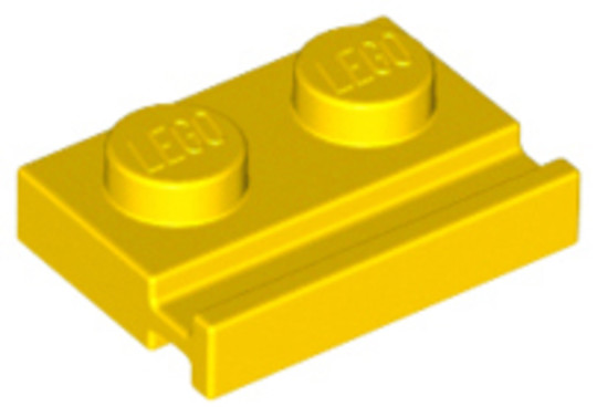 LEGO® Alkatrészek (Pick a Brick) 4141630 - Sárga 2x1 Lapos Elem Horonnyal