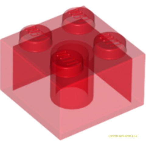 LEGO® Alkatrészek (Pick a Brick) 4143335 - Átlátszó Piros 1X2X2 Elem