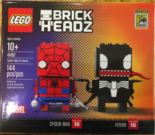 LEGO® BrickHeadz 41497 - Spider-Man & Venom - San Diego Comic-Con 2017 Exclusive