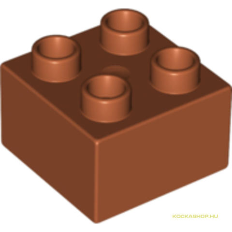 LEGO® Alkatrészek (Pick a Brick) 4158534 - Sötétnarancs 2x2 DUPLO Kocka Elem
