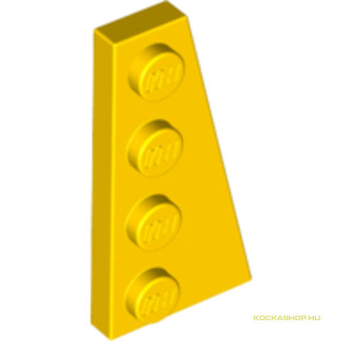 LEGO® Alkatrészek (Pick a Brick) 4160868 - Sárga 1x4 Jobb Bal Oldali Csatlakozással