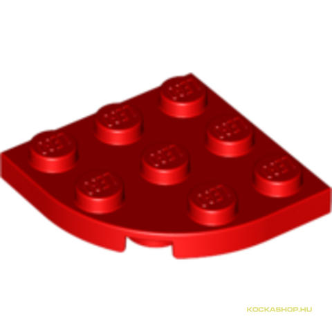 LEGO® Alkatrészek (Pick a Brick) 4178428 - Piros 3X3 Lapos 1/4 Kör