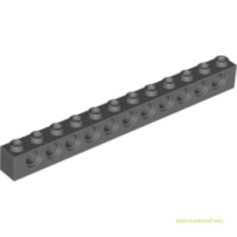 LEGO® Alkatrészek (Pick a Brick) 4210963 - Sötét Kékesszürke 1X12 Technic Elem Oldalán 11 Lyukkal