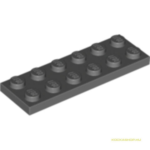 LEGO® Alkatrészek (Pick a Brick) 4211002 - Sötét kékes-szürke 2X6 Lapos Elem