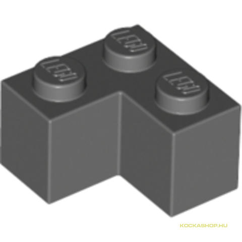 LEGO® Alkatrészek (Pick a Brick) 4211109 - Sötét kékes-szürke 1X2X2 Sarokelem