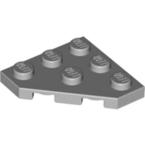 LEGO® Alkatrészek (Pick a Brick) 4211361 - Világos kékesszürke 3X3 Lapos Sarokelem