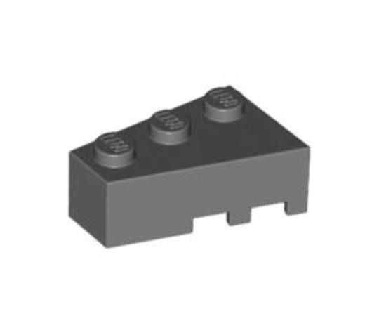 LEGO® Alkatrészek (Pick a Brick) 4214584 - Sötétszürke 3x2 bal oldali ék elem