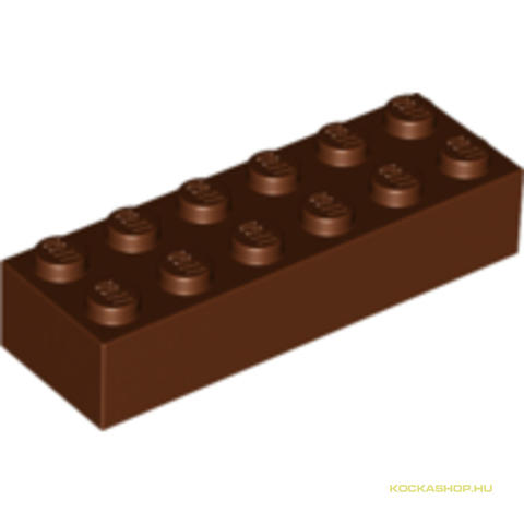 LEGO® Alkatrészek (Pick a Brick) 4216615 - Vörösesbarna 1X2X6 Elem