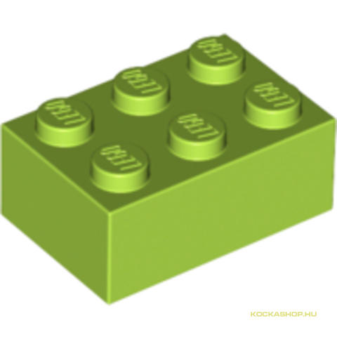 LEGO® Alkatrészek (Pick a Brick) 4220631 - Lime színű 1X2X3 Elem