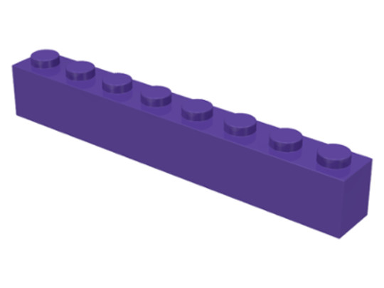LEGO® Alkatrészek (Pick a Brick) 4224480 - Sötét lila 1X1X8 Elem, használt