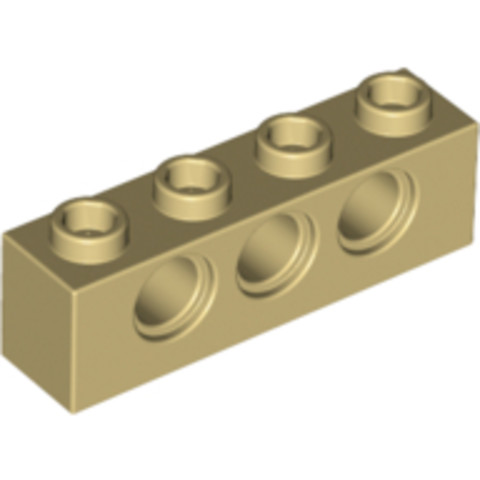 LEGO® Alkatrészek (Pick a Brick) 4234365 - Bézs 1X4 Elem Oldalán 3 Lyukkal