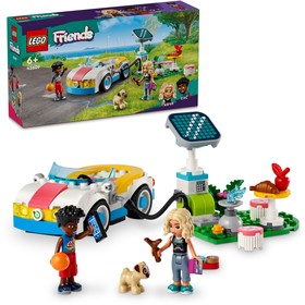 LEGO® Friends 42609 - Elektromos autó és töltőállomás