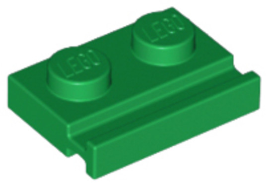 LEGO® Alkatrészek (Pick a Brick) 4272665 - Zöld 2X1 Lapos Elem Horonnyal
