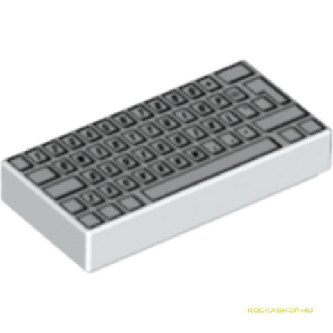 LEGO® Alkatrészek (Pick a Brick) 4293350 - Fehér 1X2 Billentyűzet