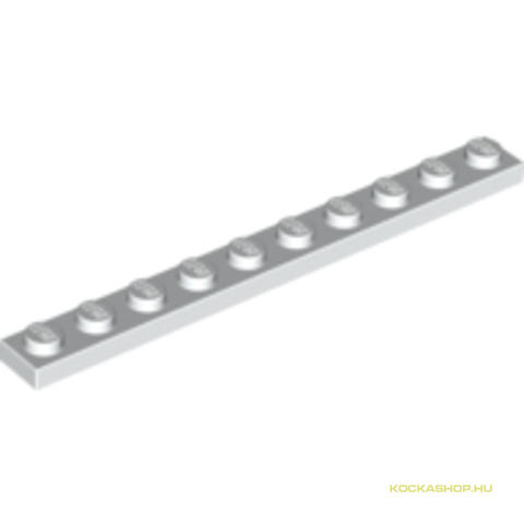 LEGO® Alkatrészek (Pick a Brick) 447701 - Fehér 1X10 Hosszú Lapos Elem